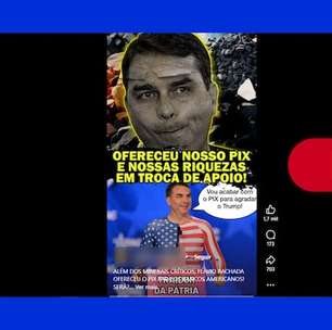 Flávio Bolsonaro não falou em acabar com o Pix, ao contrário do que sugerem postagens