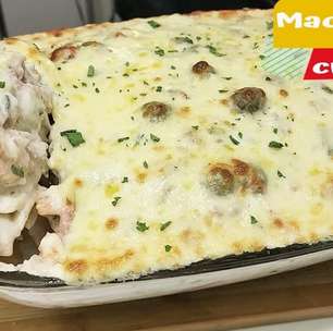 Macarrão ao molho de batata, um prato gratinado que é perfeito para o seu almoço de domingo