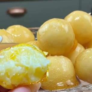 Bala baiana, um doce clássico que é muito fácil e fica com aquele brilho de dar água na boca