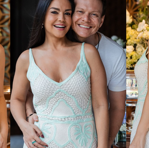 Aos 42 anos, Thaís Fersoza elege vestido artesanal de R$ 6 mil em aniversário intimista e ganha declaração de Michel Teló: 'Ela é a rainha da casa'