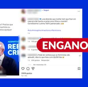 Lula não disse em discurso que mulher tem que ficar em casa para dar jantar aos filhos e marido