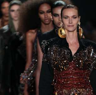 Hisha aposta no barroco mineiro com bordado refinado, véu de noiva de 10 metros e sensualidade em estreia no RioFW