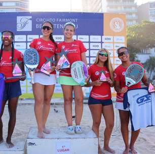 Definidos os campeões da 3ª etapa do Circuito Fairmont de Beach Tennis em Copacabana