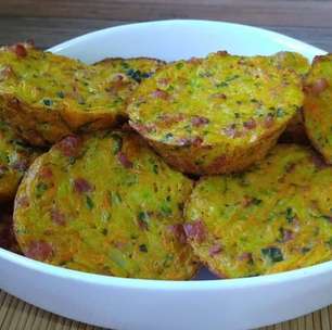 Bolinho de chuchu assado com linguiça e cenoura: uma receita diferente e saudável