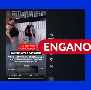 Vídeo em que policial aplica mata-leão em mulher foi gravado no Paraná, não em São Paulo