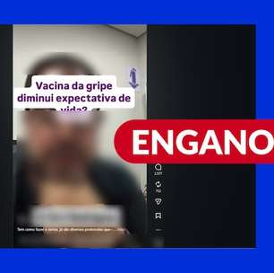 Não há evidências científicas de que vacina contra gripe reduza expectativa de vida