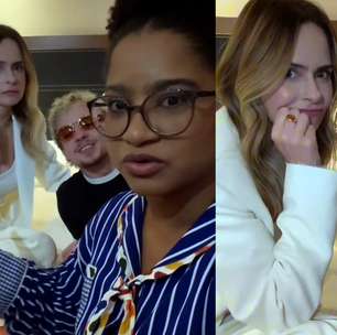 Ana Paula Renault reencontra Milena e Juliano para noite de fofoca: 'Descobrindo tanta coisa'