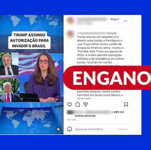 Vídeo distorce reportagem sobre cartéis para dar falsa ideia de que Trump vai invadir o Brasil