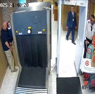 Câmeras flagraram bagagens que passaram sem fiscalização em aeroporto em voo com Motta e Ciro