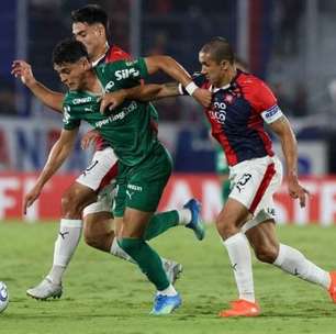 Palmeiras relaxa no segundo tempo e fica no empate contra o Cerro Porteño