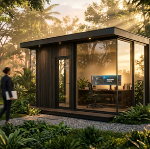 Quanto custa construir um escritório de 15 metros quadrados no quintal para home office
