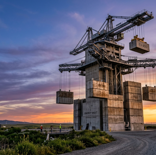 O engenhoso sistema suíço que armazena energia limpa levantando blocos de concreto de 35 toneladas para usar a gravidade como uma bateria infinita