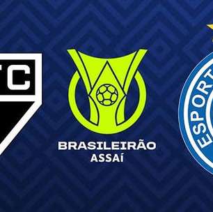 Transmissão! São Paulo x Bahia; onde assistir AO VIVO, horário e escalações