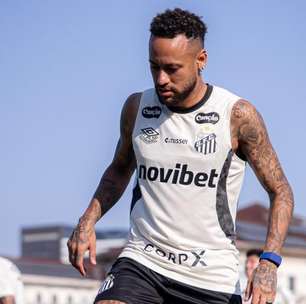 Neymar se irrita com Robinho Jr. e dá uma rasteira em jovem do Santos