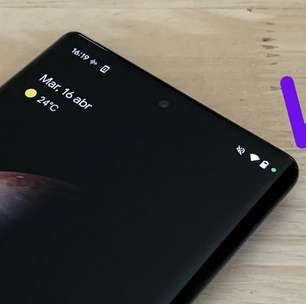 O que significa o ponto verde ou laranja que às vezes aparece na parte superior do celular?