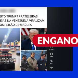 Postagens enganam ao relacionar prisão de Maduro a fartura em supermercados na Venezuela