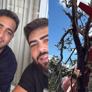 Helicóptero de Henrique e Juliano sofre acidente em fazenda no Tocantins e dupla atualiza estado do pai; assista