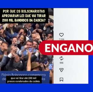 Posts exageram efeitos da Lei da Dosimetria ao afirmar que mais de 200 mil bandidos sairão da cadeia