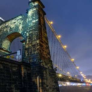 Com 308 metros de vão e inaugurada em 1849, a ponte na Virgínia Ocidental é a travessia suspensa mais antiga em operação para pedestres nos Estados Unidos
