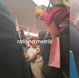 Rato invade vagão feminino no metrô do Rio de Janeiro e causa desespero nas passageiras