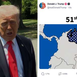 Trump posta imagem da Venezuela como parte dos Estados Unidos: '51º estado'