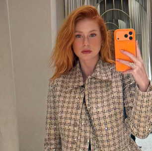 Marina Ruy Barbosa prova elegância do xadrez para outono em look de R$ 3,8 mil