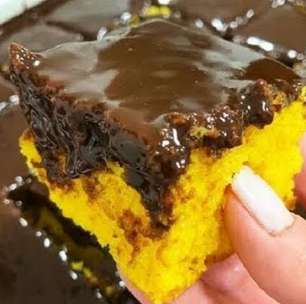 Bolo de cenoura tamanho família: receita mais simples do mundo