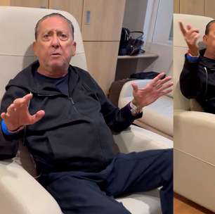 Galvão Bueno surge se exercitando em hospital antes de cirurgia na coluna: 'Estarei de volta'