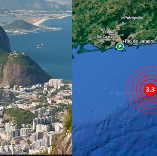 Tremor de terra de magnitude 3,3 atinge litoral do Rio de Janeiro