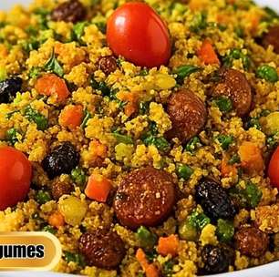 Farofa de legumes: uma receita colorida, saudável e crocante, um acompanhamento incrível