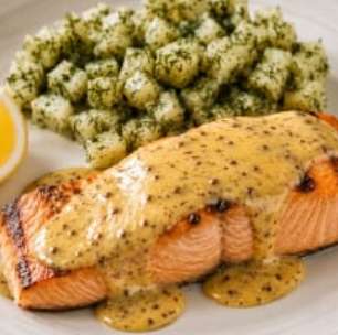 Salmão ao molho de mostarda fácil: parece de restaurante