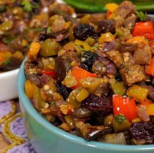 Caponata de berinjela com um truque especial para não amargar, um acompanhamento divino