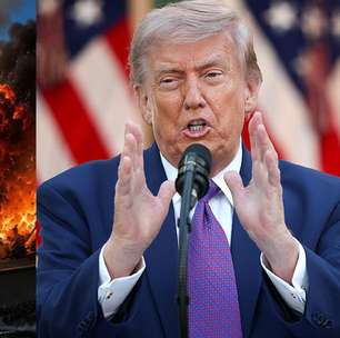 Donald Trump publica imagem feita com IA simulando ataque no Estreito de Ormuz em meio a negociações com o Irã