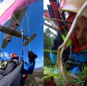 Praticante de parapente sobrevive após colisão com avião durante voo na Áustria