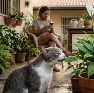 O que parece uma planta inofensiva pode virar um problema para seu gato