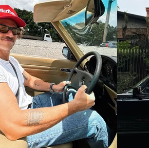 Chay Suede ostenta Porsche de R$ 1 milhão e Mercedes rara que já pertenceu à família Marinho; veja coleção de automóveis antigos do ator de 'Quem Ama Cuida'