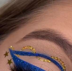 Cor, delineado e muito brilho: arrase na make 'Brasilcore' para a Copa!