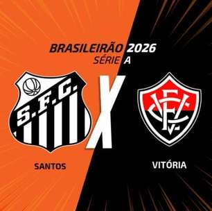 Santos x Vitória, AO VIVO, com a Voz do Esporte, às 18h30