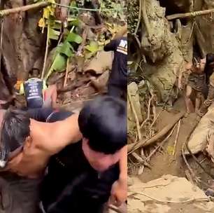Veja o momento em que sobreviventes deixam caverna inundada no Laos após 10 dias