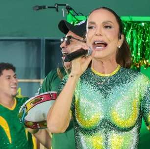 Jogo do Brasil no Maracanã: Ivete Sangalo usa body com 33 mil cristais e desenho trompe-l'il, que realça a silhueta