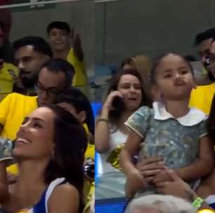 Bruna Biancardi explica reação de Mavie em jogo da Seleção: 'Ficou brava'