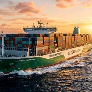 Brasil, Alemanha e Japão apostam na amônia verde como o substituto definitivo do petróleo no transporte marítimo e os primeiros motores a amônia chegam aos navios em 2026