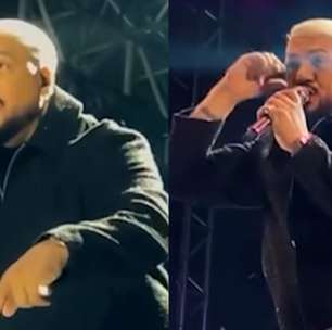 Belo mostra bom humor e brinca em show com críticas pelo Hino Nacional