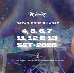 Rock in Rio Card 2026: prazo para escolha encerra ao meio-dia desta segunda (8)