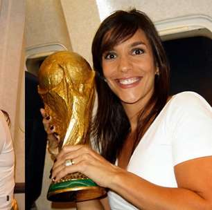 Ivete Sangalo resgata foto rara beijando a taça da Copa do Mundo e agita torcida: 'Pra cima'
