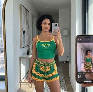 Shortinho de crochê: A tendência da moda entre as torcedoras