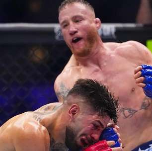 IMAGEM FORTE: Gaethje destrói rosto de Ilia Topuria no UFC Casa Branca