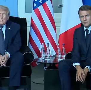 Ao lado de Macron, Trump diz que ajuda da França para liberar Estreito de Ormuz 'não é má ideia'