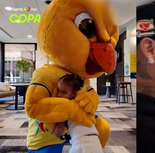 Mavie, filha de Neymar e Bruna Biancardi, 'faz as pazes' com Canarinho após ficar 'brava' com mascote