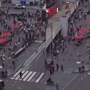 Tiros causam correria na Times Square, em Nova York, e suspeito é preso; veja